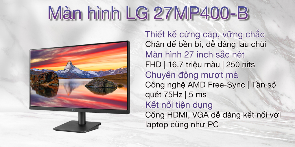 Màn hình LG 27MP400-B 1